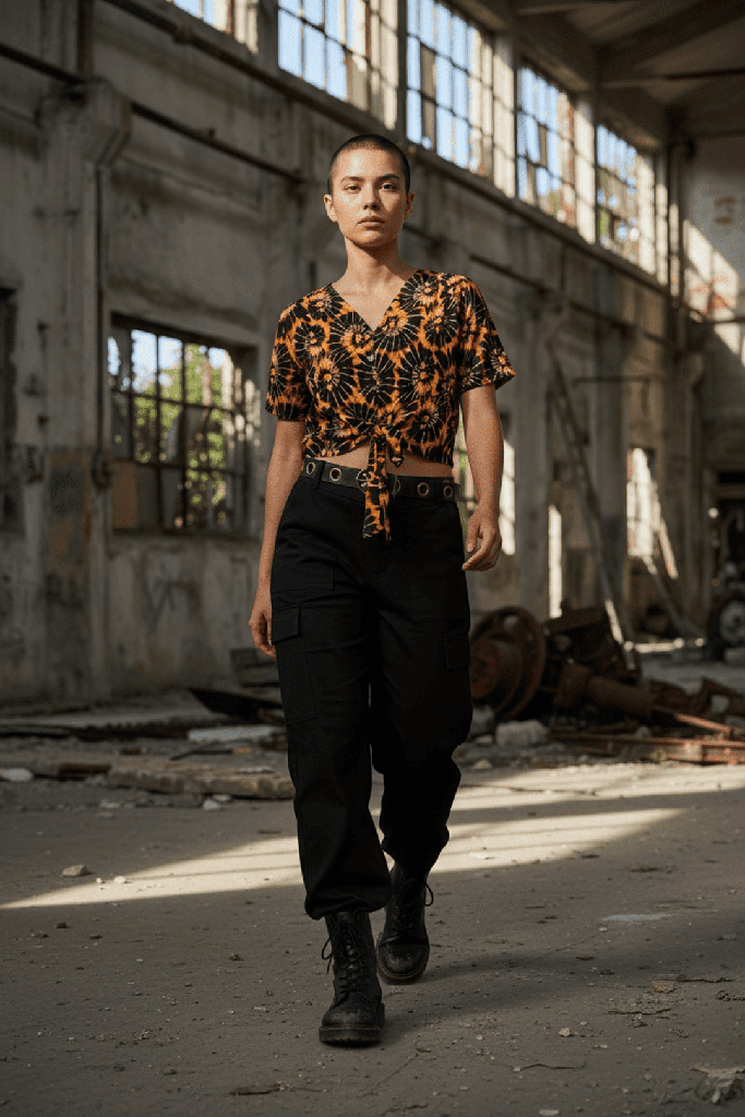 Camisa Alnif amonites mostaza