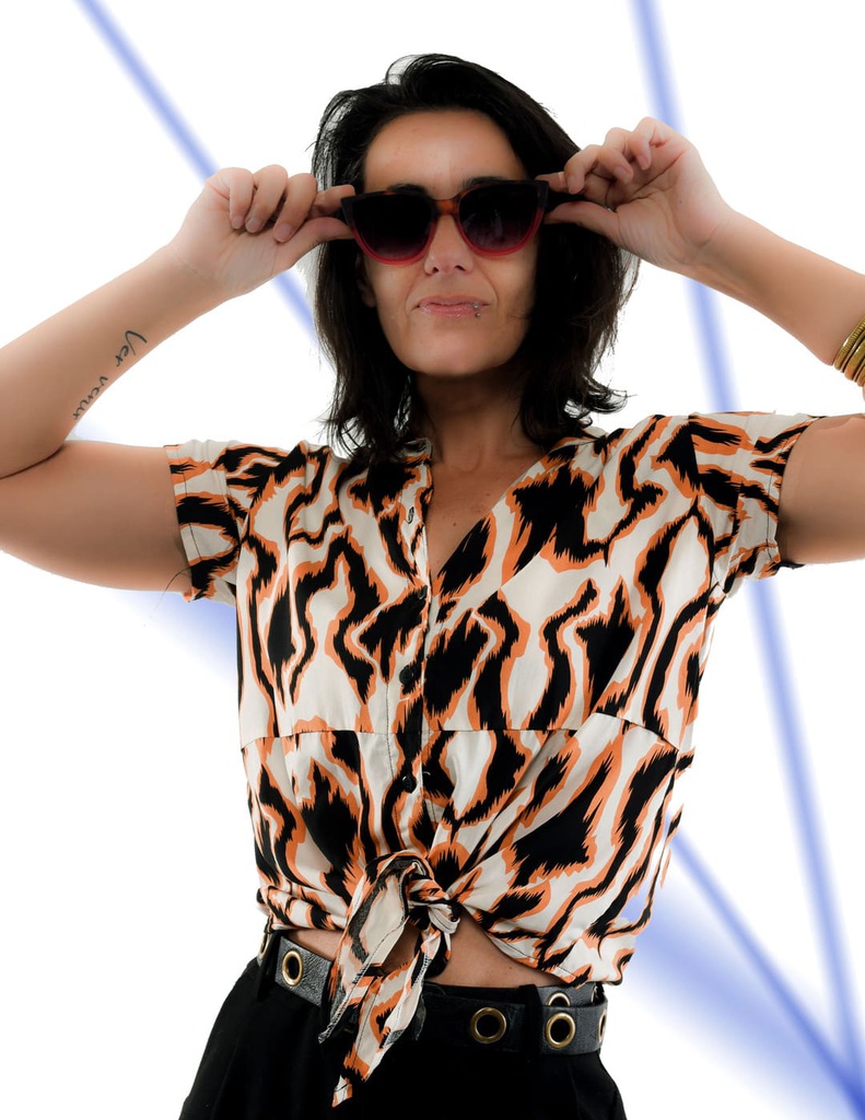 Camisa Siwa Tribal blanco