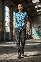 Camisa Siwa Tribal azul
