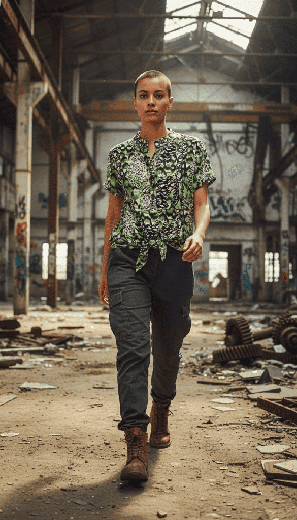 Camisa Siwa safari verde