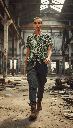 Camisa Siwa safari verde