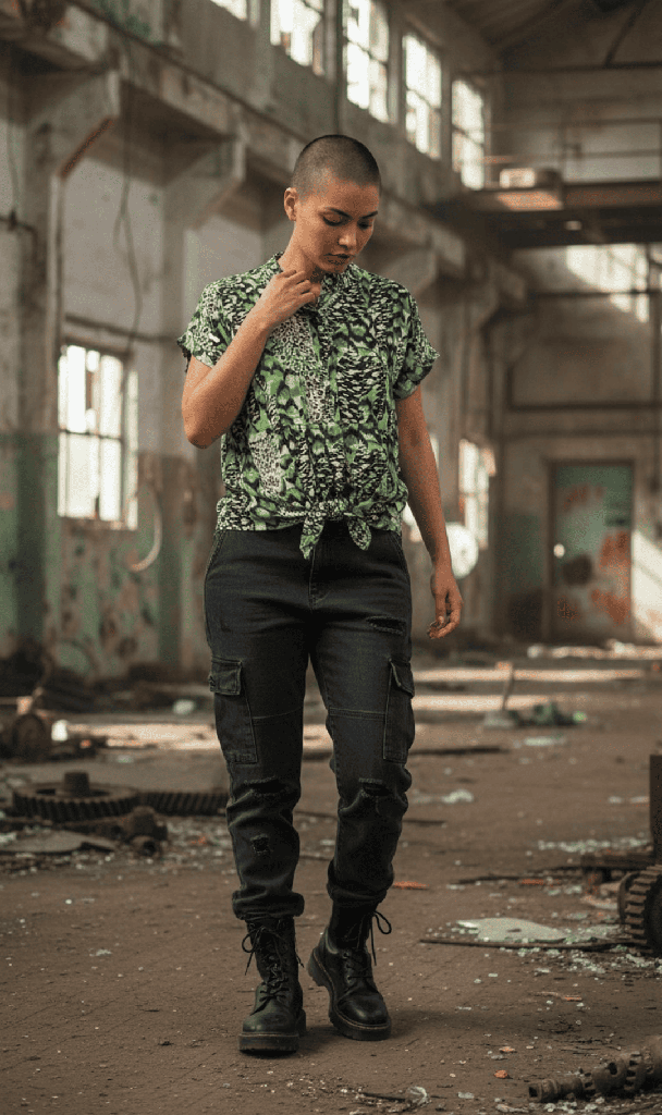 Camisa Siwa safari verde