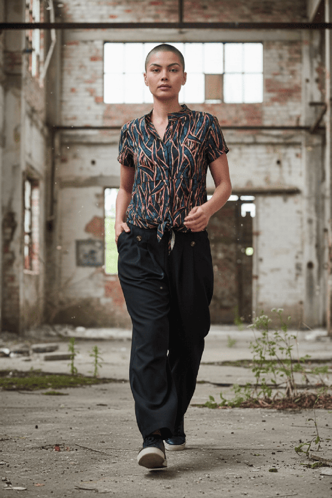 Camisa Siwa flores botanik
