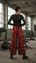 Pantalón Paniki neo zebra rojo