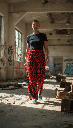 Pantalón Paniki Neo Zebra rojo