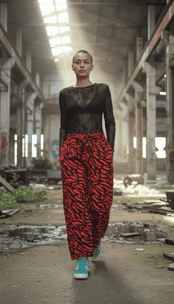 Pantalón Paniki Neo Zebra rojo
