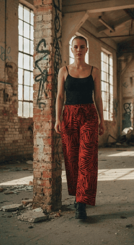 Pantalón Paniki Neo Zebra rojo