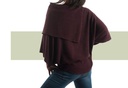 Poncho corto Weh morado