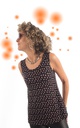 Camiseta tirantes Tual negra