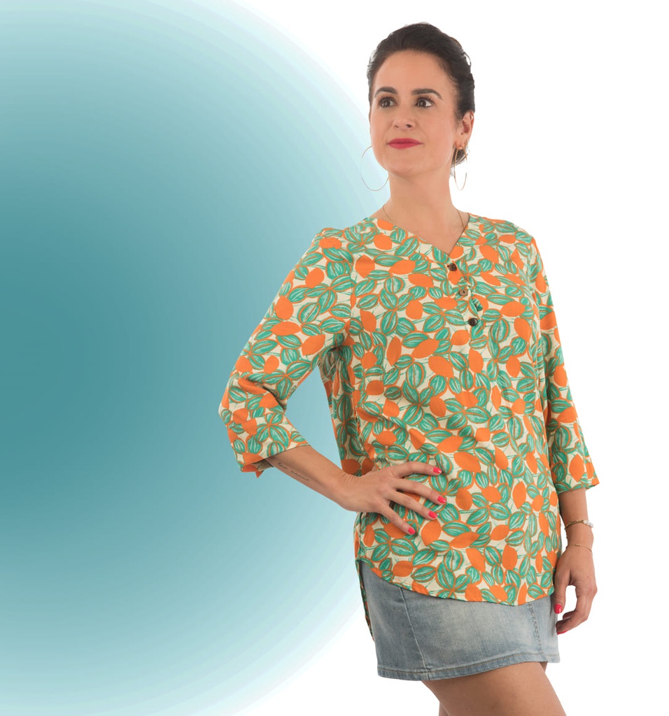 Blusa Nemrud naranjas