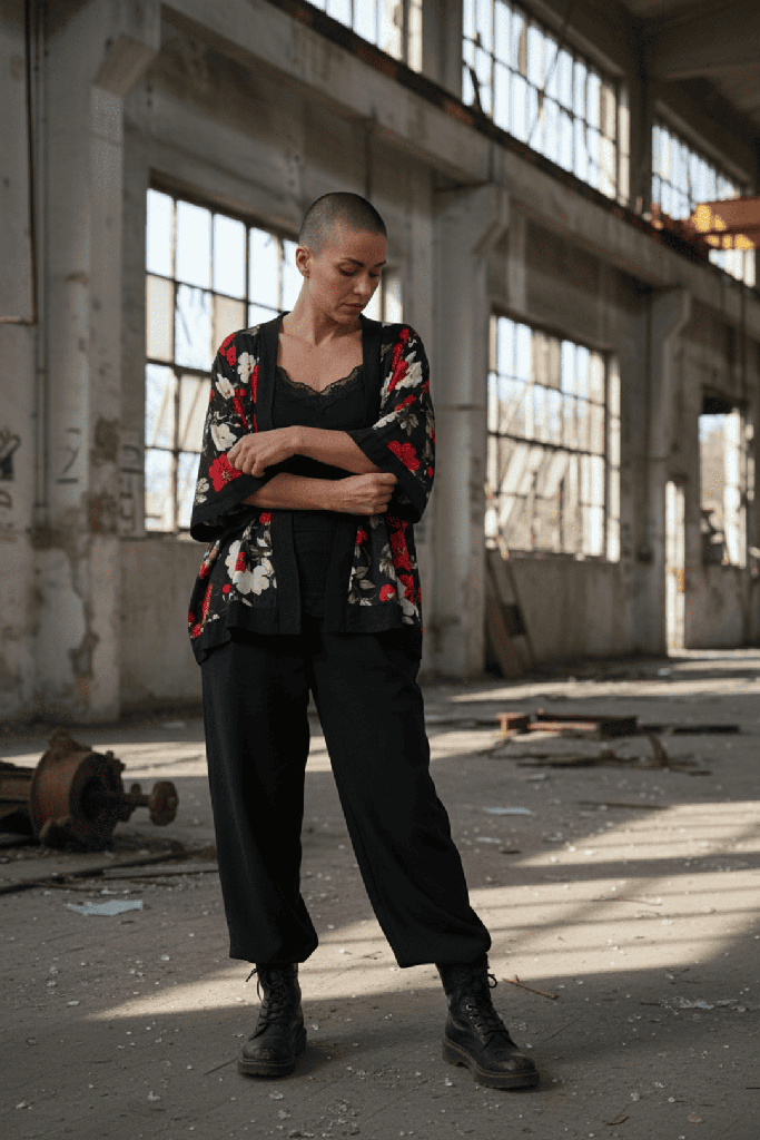 Kimono Tajogaite hojas