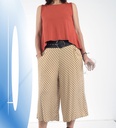 Pantalón pirata Célebes mostaza retro
