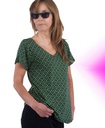 Camiseta Ganges flores verde