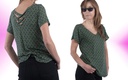 Camiseta Ganges flores verde