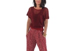 Top ganchillo Dukono rojo