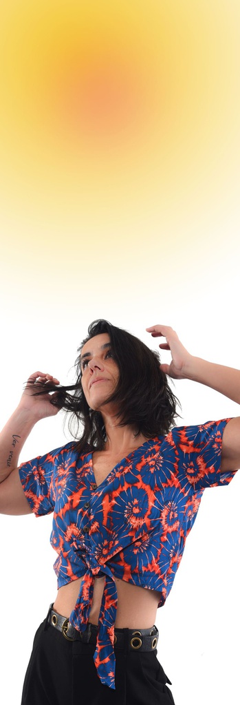 Camisa Alnif tie-dye azul