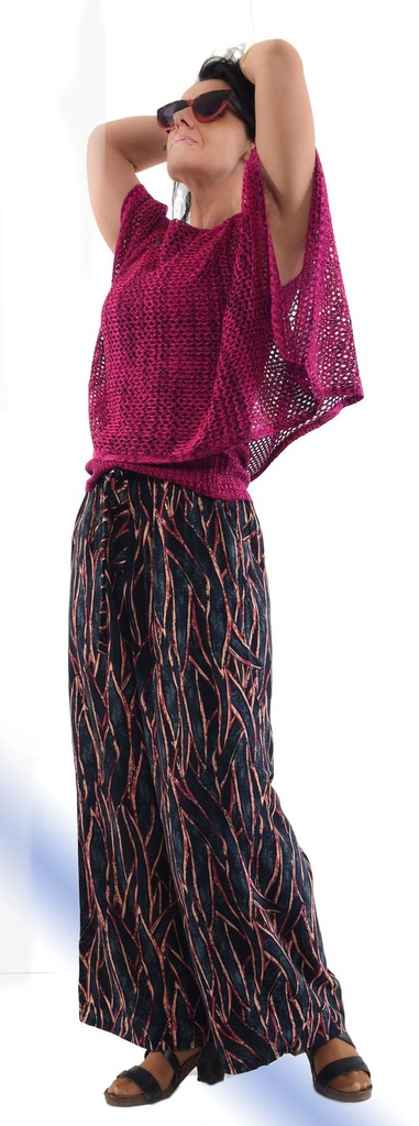 Pantalón Paniki hojas azules
