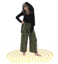 Pantalón Paniki hojas verdes