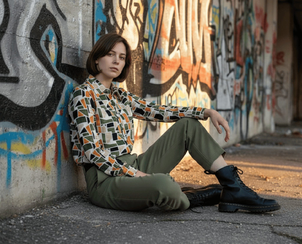 Camisa Ormuz geometric