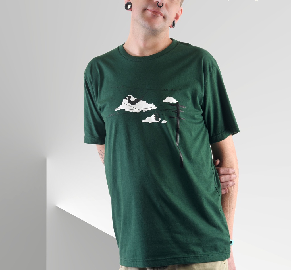 Camiseta T-Shirt Bangkok verde nube