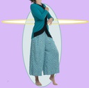 Pantalón pirata Célebes negro flores (copia)