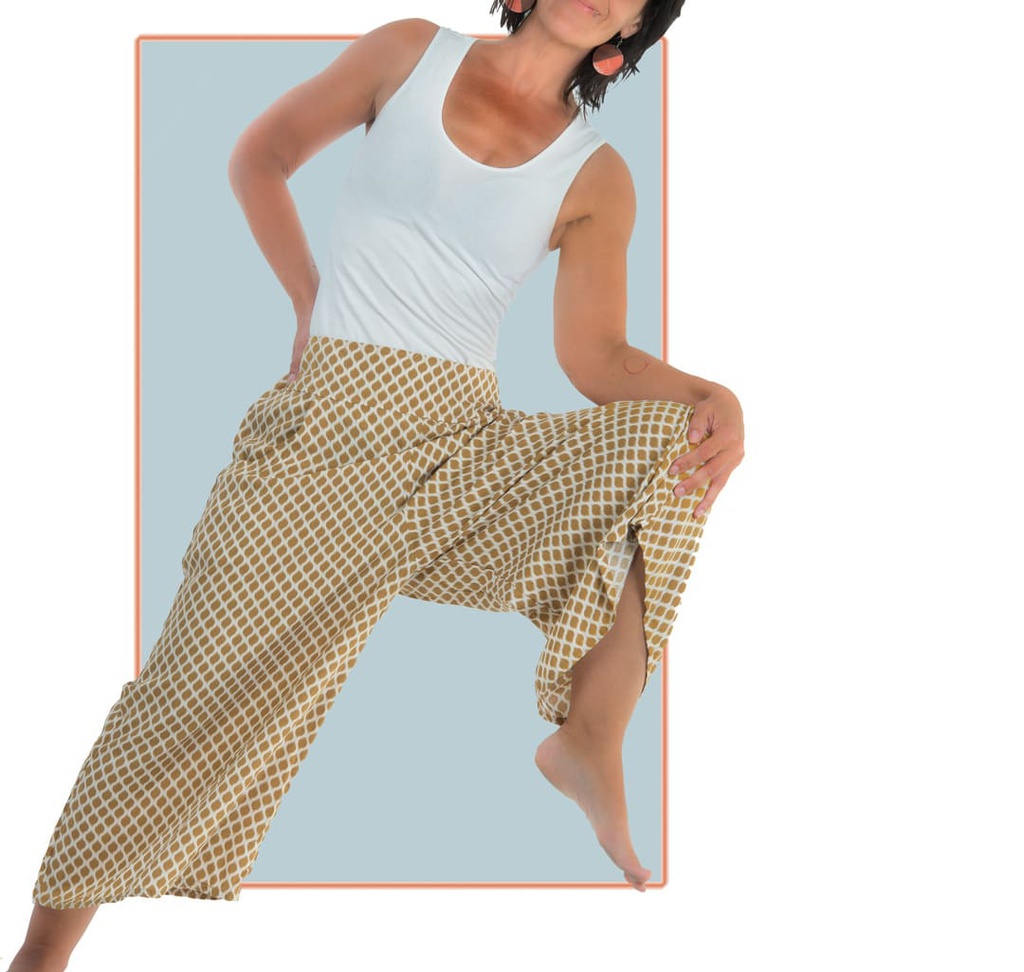 Pantalón pirata Célebes azul y blanco (copia)