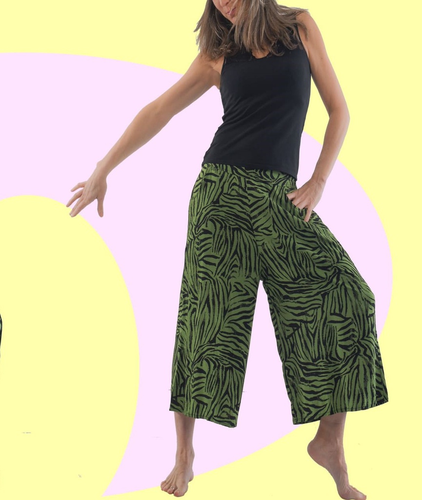 Pantalón pirata Célebes flores mostaza (copia)