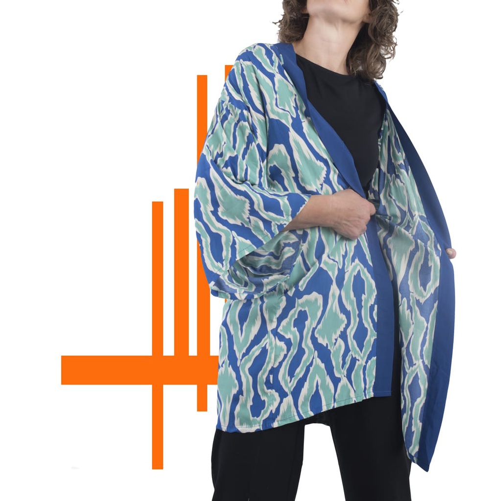 Kimono largo Teide grecas blanco (copia)