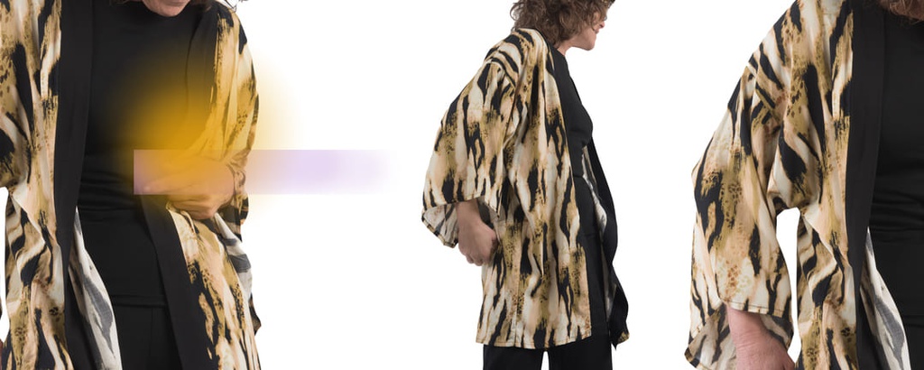 Kimono largo Teide grecas azul (copia)