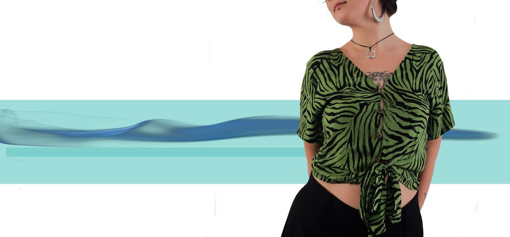 Camisa Alnif cebra verde