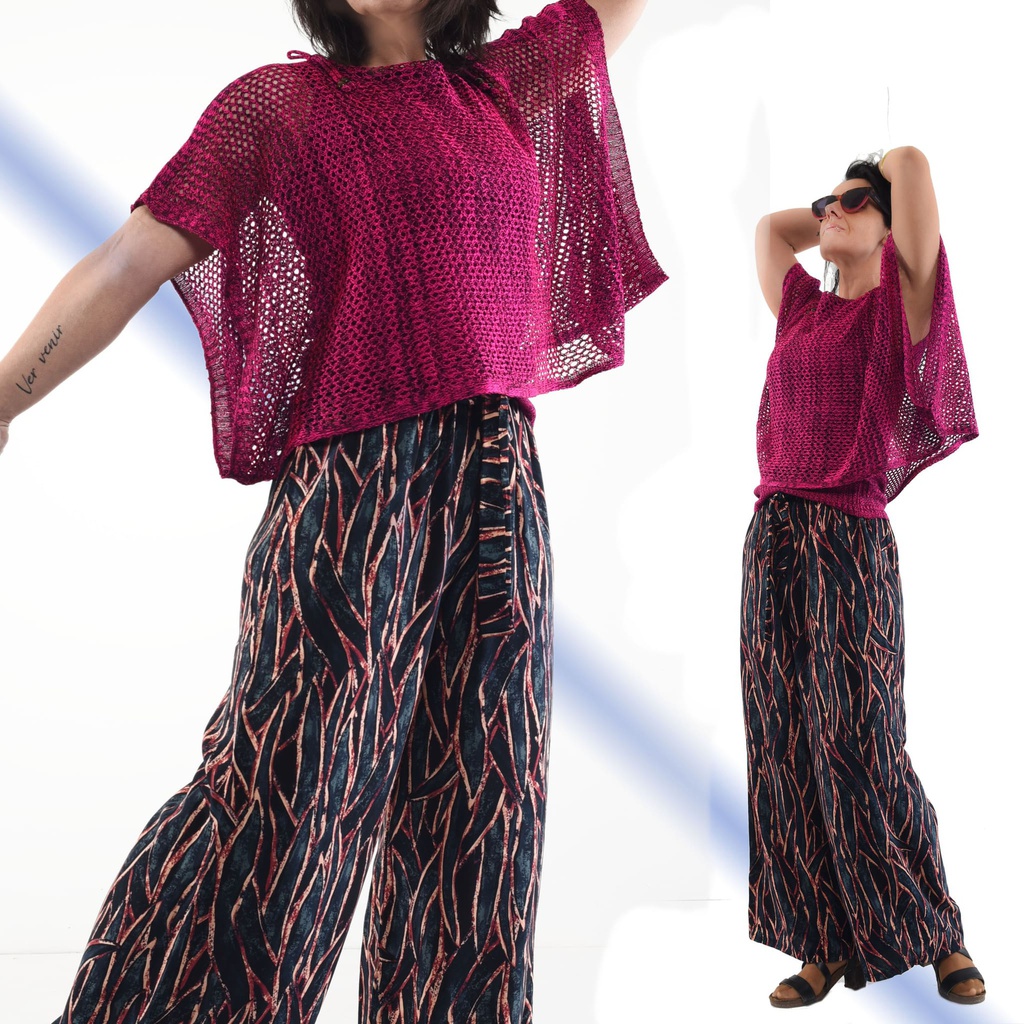 Pantalón Paniki hojas azules