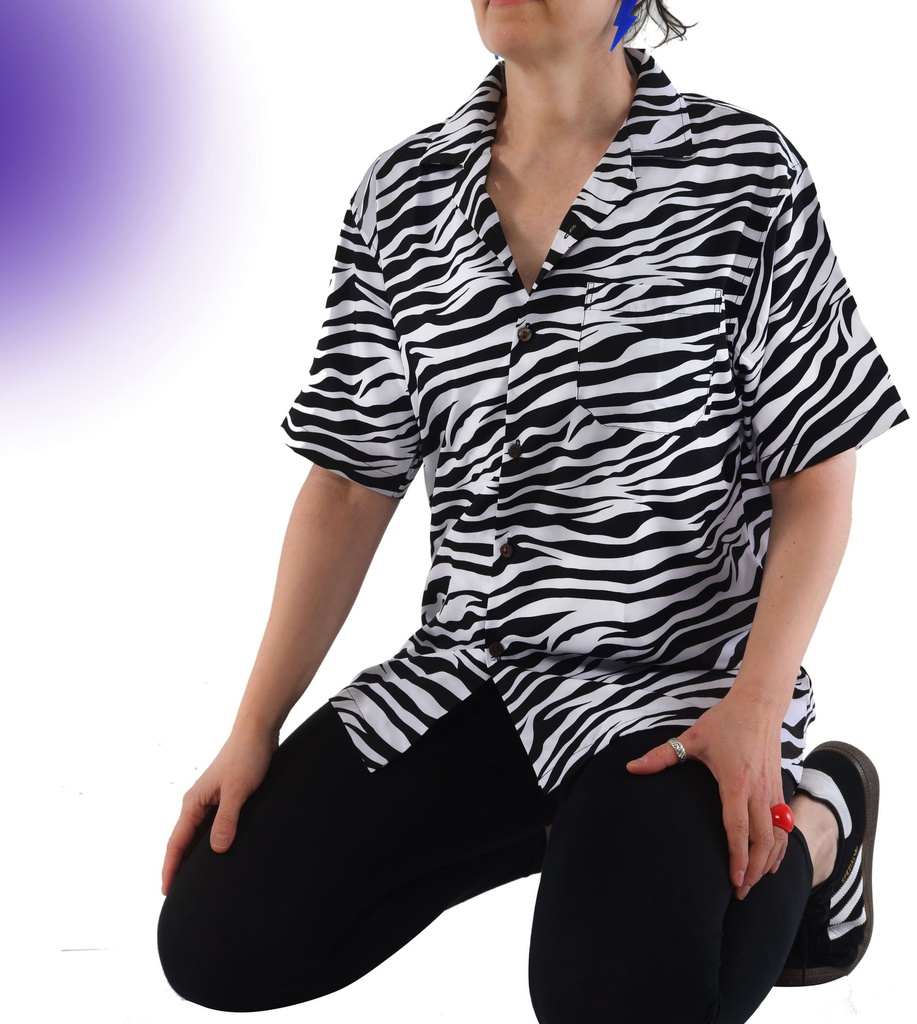 Camisa Legazpi cebra blanco