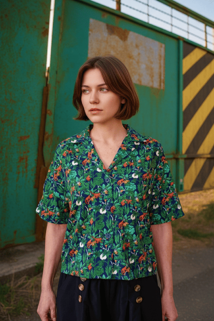 Camisa Yazd rainforest