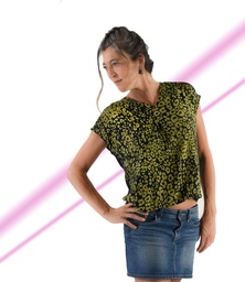 Blusa Ijen animal print verde