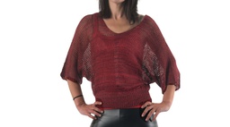 Top ganchillo Lalish rojo