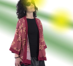 Kimono Tajogaite turquesa con pintas blancas (copia)