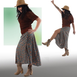 Falda Isfahán leoparda (copia)