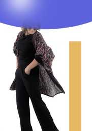 Kimono largo Teide hojas azules