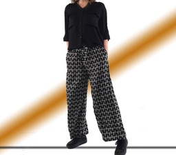 Pantalón Paniki negro hojas
