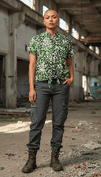 Camisa Siwa safari verde