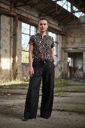 Camisa Siwa botanic azul